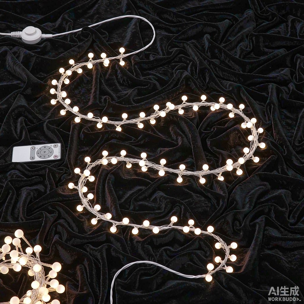 Warm white LED string lights